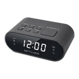 MUSE M-10 CR Radio Alarm Clock, Black | Muse