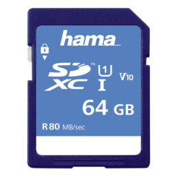 HAMA 00124136 SDXC Κάρτα Μνήμης 64GB Class 10 | Hama