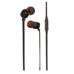 JBL T110 Pure Bass Ιn-Ear Headphones with Microphone, Black | Jbl