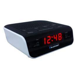 BLAUPUNKT CR5WH Radio Alarm Clock, Black | Blaupunkt