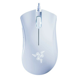 RAZER 1.28.80.12.112 Deathadder Essensial Wired Gaming Mouse, White | Razer