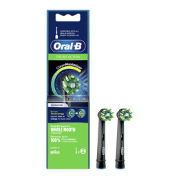 BRAUN ORAL-B Cross Action Clean Maximiser Replacement Toothbrush Heads, 2 Pieces | Braun